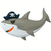 Ahoy Matey Pirate Shark Foil Balloon